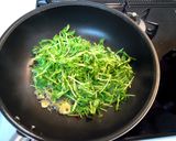 豆苗とじゃこのパスタ作り方4写真
