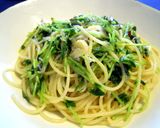 豆苗とじゃこのパスタ作り方5写真