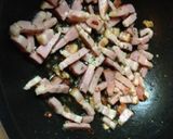 そら豆とベーコンの春ペペロンチーノ作り方4写真