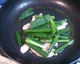 鶏肉となめたけの和風パスタ作り方2写真