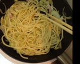 キャベツとベーコンのパスタ作り方4写真