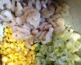 かき揚げ→エビ、コーン、長ネギ作り方1写真