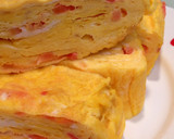 早い♪パスタソースでたらこの厚焼き卵作り方3写真