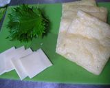 餃子の餡入りきつね焼き作り方1写真