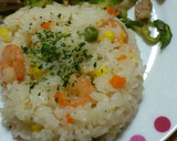 炊飯器で簡単☆海老ピラフ風炊き込みご飯★作り方5写真