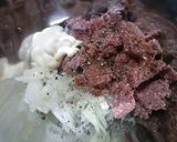 豆腐のコンビーフ焼き作り方2写真