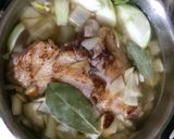 簡単...骨付き豚すね肉の 激うまスープ作り方8写真
