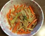 ウドの金平(味噌味)作り方7写真