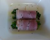 お弁当♥ほうれん草くるくるベーコン巻き作り方2写真