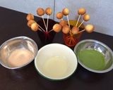 豆腐ドーナツで三色お花見だんご作り方8写真