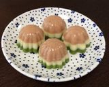 豆腐ドーナツで三色お花見だんご作り方11写真
