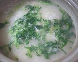 残りご飯で♡道産子のおいもと青菜のおかゆ作り方6写真