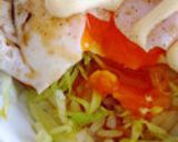 ズボラ飯♡腹ペコで食べたいハムエッグ丼♪作り方4写真