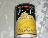 缶詰ですぐできる*マンゴーソース*作り方1写真