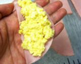 ハムカツ（カレー味の卵サラダ挟み）作り方2写真