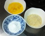 ハムカツ（カレー味の卵サラダ挟み）作り方3写真