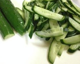 簡単　胡瓜とちくわの和え物作り方1写真