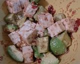 豆腐とアボカドの梅肉サラダ♡作り方2写真