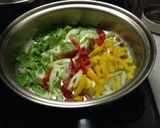 ボイルホタテイカのカラフルパスタ作り方3写真
