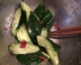きゅうりのにんにくオリーブオイル和え作り方1写真