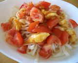 夏は☆トマトと卵の甘辛うどん☆作り方3写真
