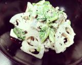 新ごぼうと水菜のゴマヨネーズ和え作り方6写真