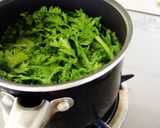 クリームチーズのわさび菜和え作り方2写真