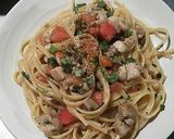 鶏肉のトマトバジルパスタ作り方5写真