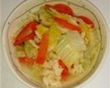 白菜とホタテのにんにくバター醤油蒸し作り方7写真