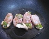 鶏ささみの大葉ベーコン巻作り方4写真
