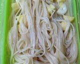 ルクエで簡単パスタ♡さつまいも＆ニンニク作り方3写真