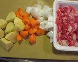 無水圧力鍋で肉じゃが作り方1写真