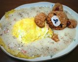 ★熟睡くまさん★オムライスランチプレート作り方6写真