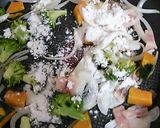 かぼちゃとブロッコリーのクリームパスタ作り方5写真