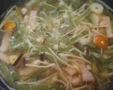 山菜スープスパゲッティ作り方3写真