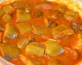 茄子と隠元豆のカットトマト印度の味カレー作り方3写真