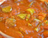 茄子と隠元豆のカットトマト印度の味カレー作り方4写真