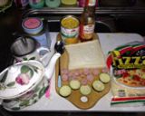 茄子&コーンのピザトースト♡作り方1写真