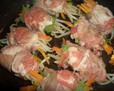 格安もやし肉巻きの和風ドレッシングがけ作り方4写真