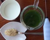 百均ミルクフォーマーで点てる抹茶冷ラテ編作り方1写真
