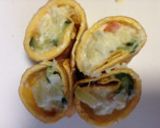 簡単♪お弁当にも♪ポテトサラダの卵巻き⭐作り方4写真