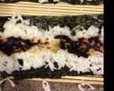 離乳食後期に。ミニミニ巻き寿司。細巻き作り方1写真