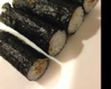 離乳食後期に。ミニミニ巻き寿司。細巻き作り方3写真