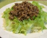 みそ味ひき肉のサラダ丼作り方4写真