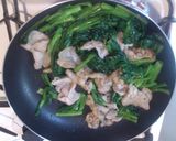 簡単！激ウマ！豚肉と小松菜の醤油炒め作り方4写真
