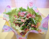 水菜とベーコンのシャキっとサラダ作り方3写真
