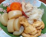 鶏皮コラーゲンたっぷり田舎風大根煮しめ♪作り方8写真
