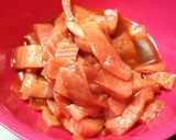 鮪のアラにんにく生姜焼き作り方3写真