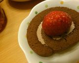 一番初めのイチゴのせロールケーキ♪作り方3写真