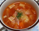 ケチャップで作る☆ミネストローネ風スープ作り方5写真
